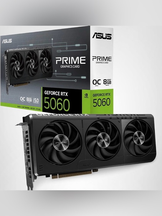 ASUS Other - ASUS GeForce RTX 5060 Triple-Fan Graphics Card in Black. Brand New In The Box